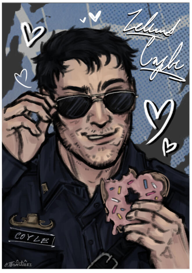 "Pre-Murkoff Leland Coyle, Fanart Portrait" - April 3rd, 2026 (662 px, 937 px) Clip Studio Paint